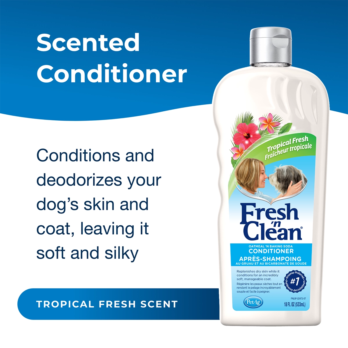 Fresh 'n Clean Oatmeal ’n Baking Soda Conditioner, Tropical Scent, 18 oz.
