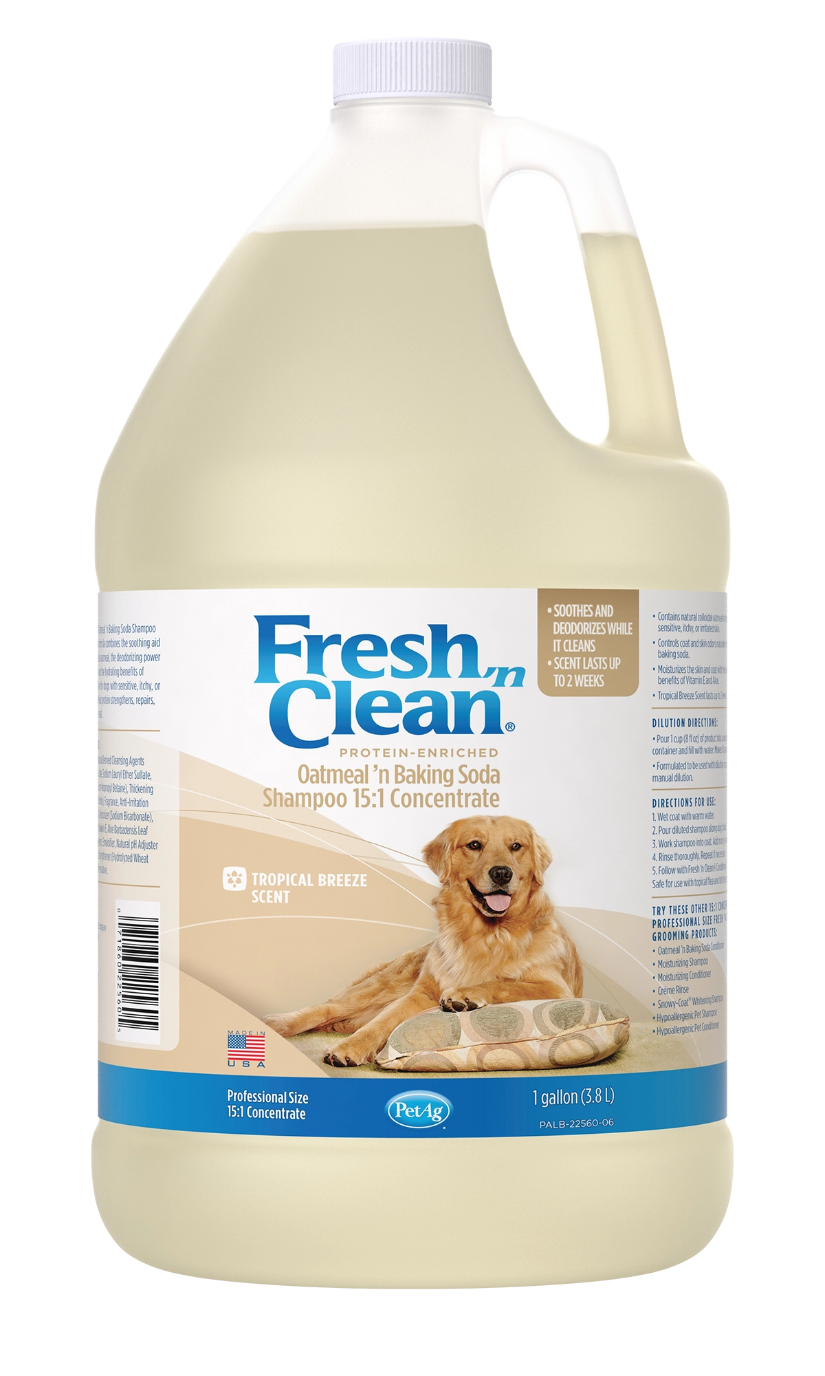 Fresh 'n Clean Oatmeal ’n Baking Soda Shampoo 15:1 Concentrate, Tropical Breeze Scent