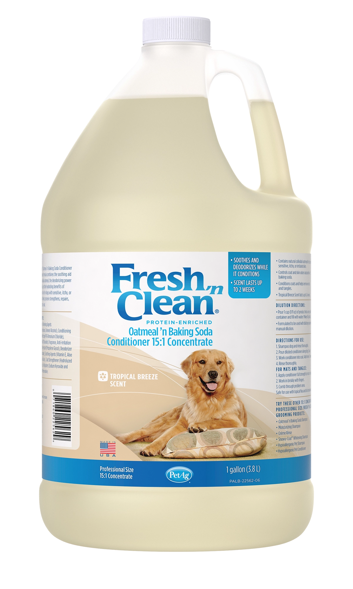 Fresh 'n Clean Oatmeal ’n Baking Soda Conditioner 15:1 Concentrate, Tropical Breeze Scent