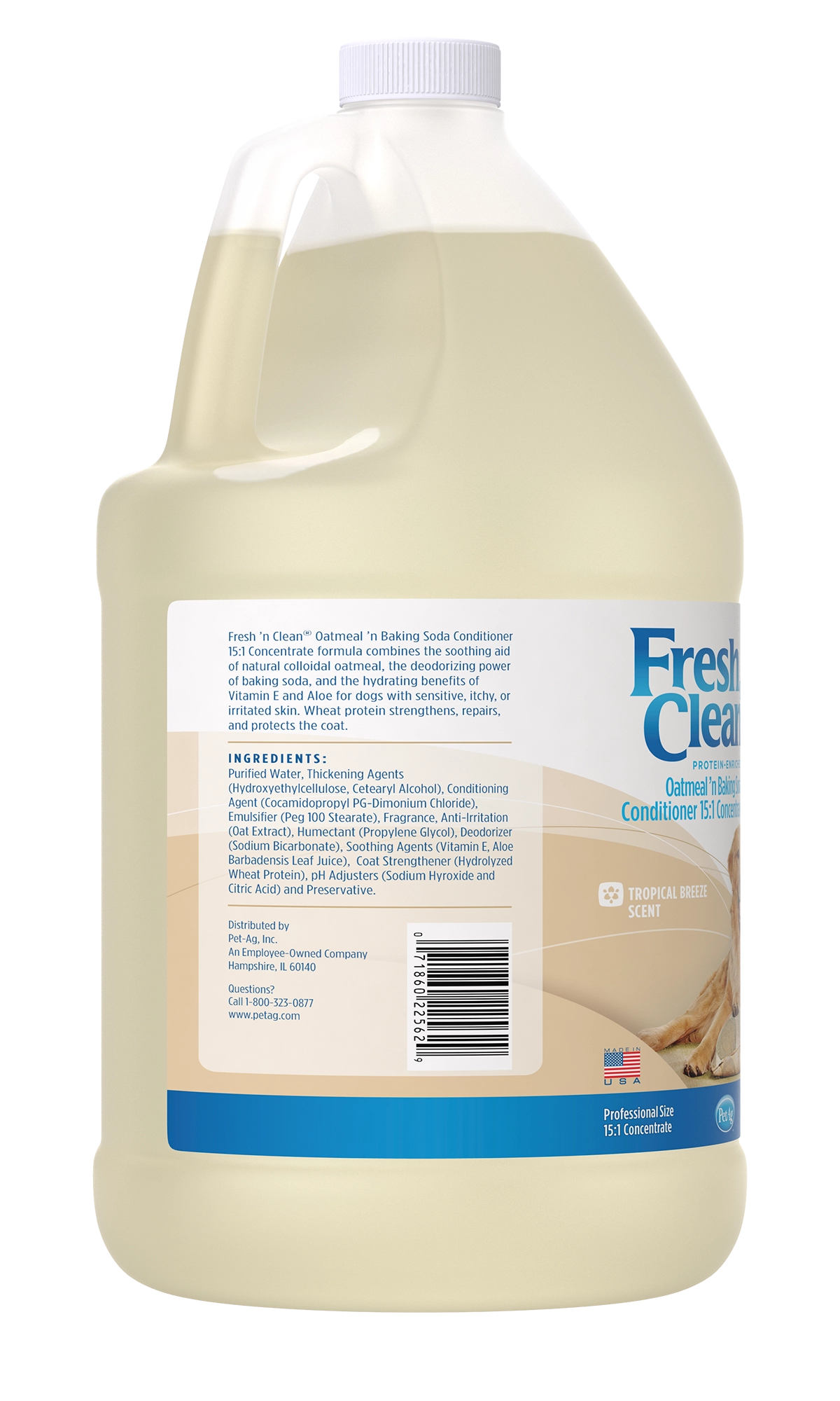 Fresh 'n Clean Oatmeal ’n Baking Soda Conditioner 15:1 Concentrate, Tropical Breeze Scent