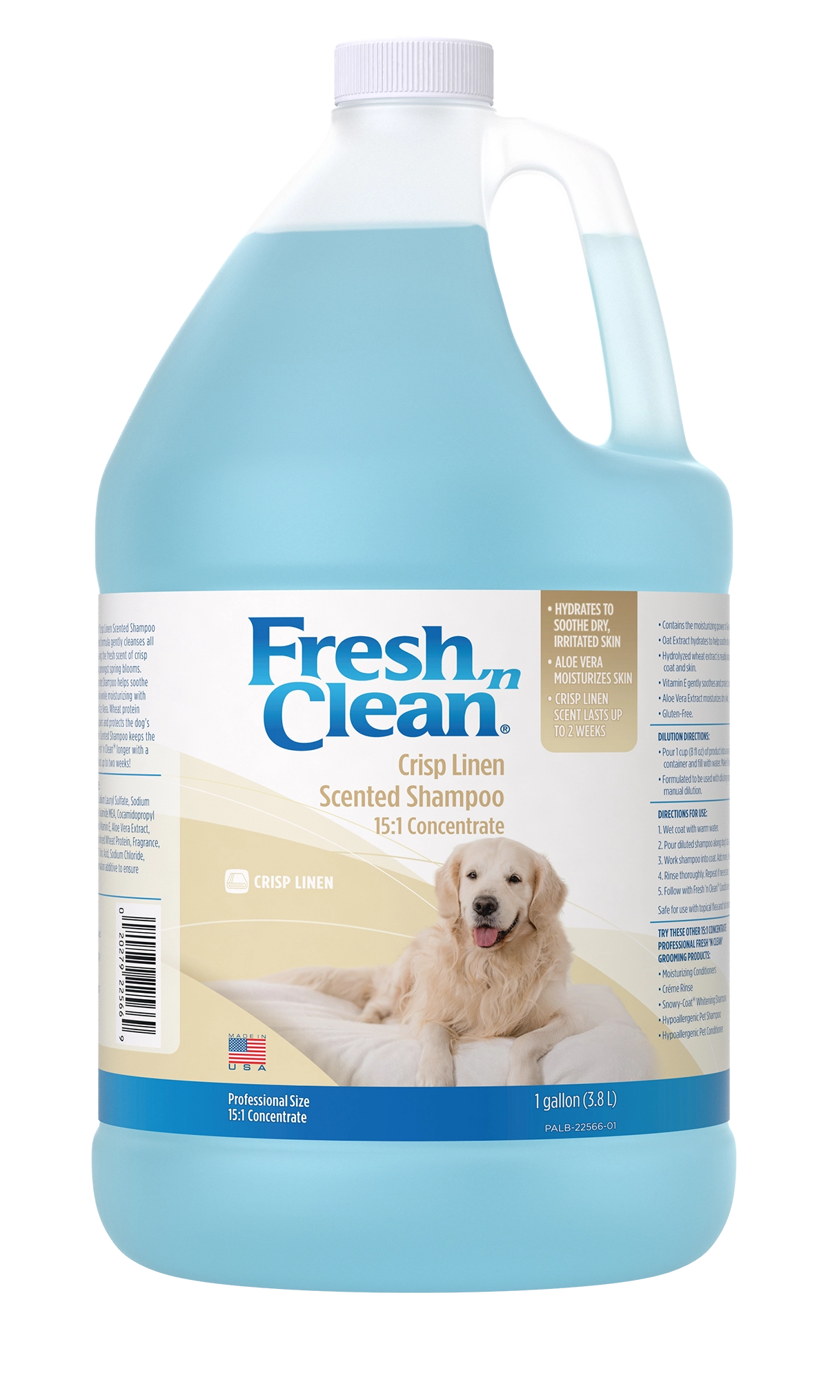 Fresh 'n Clean Scented Shampoo 15:1 Concentrate, Crisp Linen