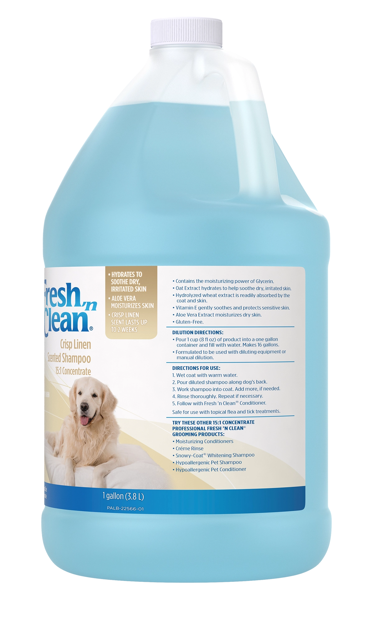 Fresh 'n Clean Scented Shampoo 15:1 Concentrate, Crisp Linen