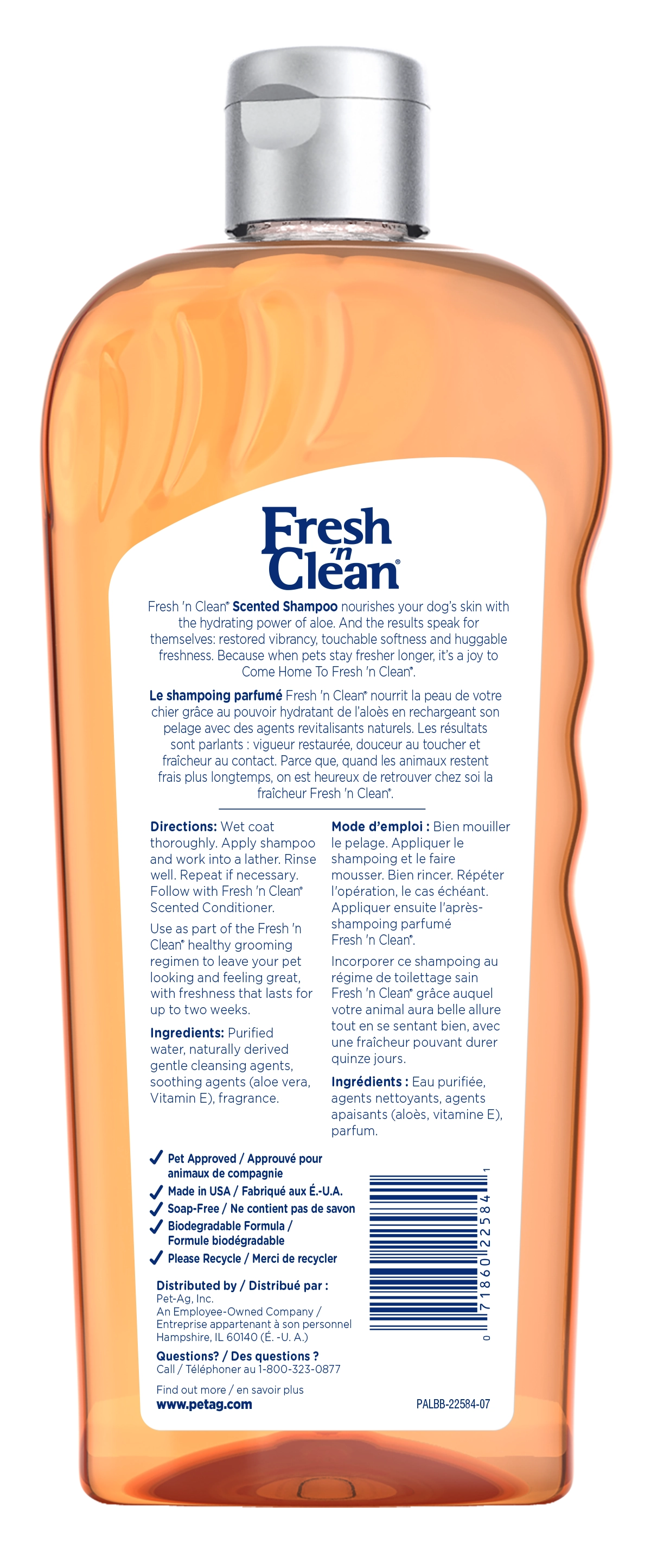 Fresh 'n Clean Scented Shampoo, Classic Fresh Scent, 18 oz.