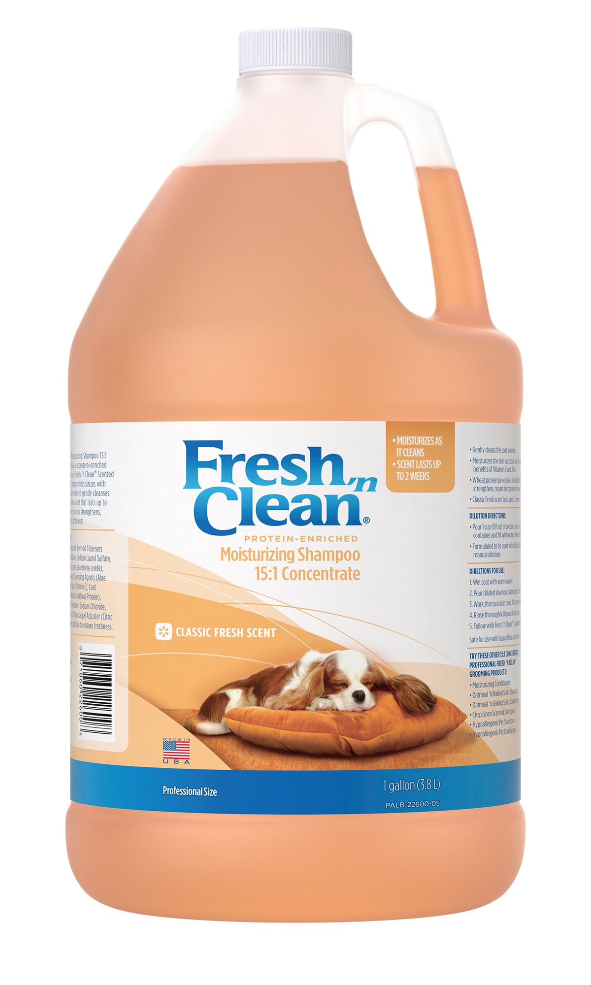 Fresh 'n Clean Moisturizing Shampoo 15:1 Concentrate, Classic Fresh Scent