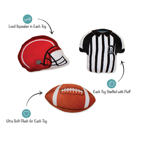 PetShop by Fringe Studio Whole 9 Yards Small Dog Toy Set 3pc