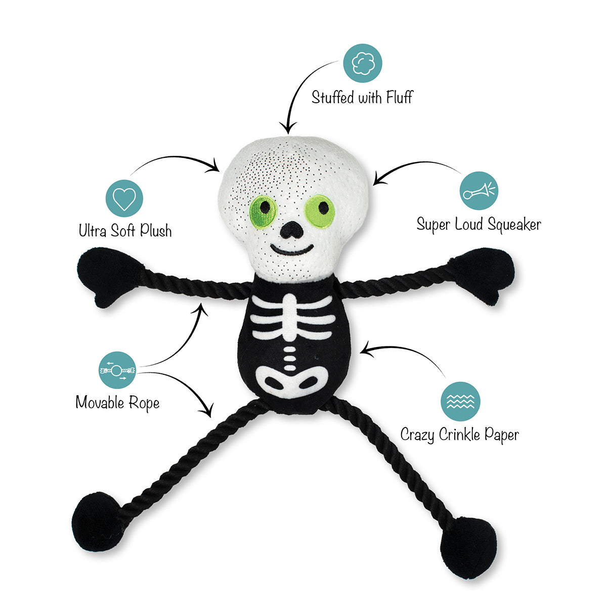 PetShop by Fringe Studio Got A Bone To Pick Plush Dog Toy