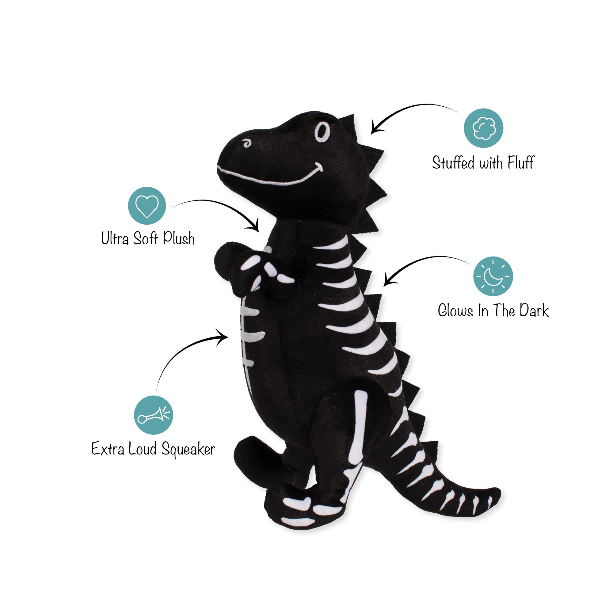 PetShop by Fringe Studio Trick Rawr Treat Plush Dog Toy