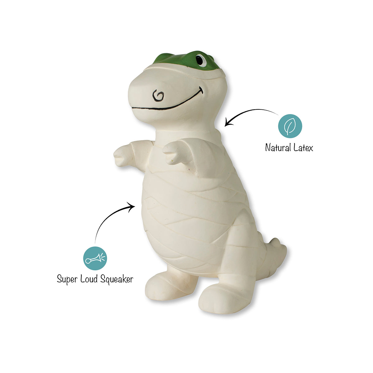 PetShop by Fringe Studio Here To Gauze Trouble Latex Dog Toy