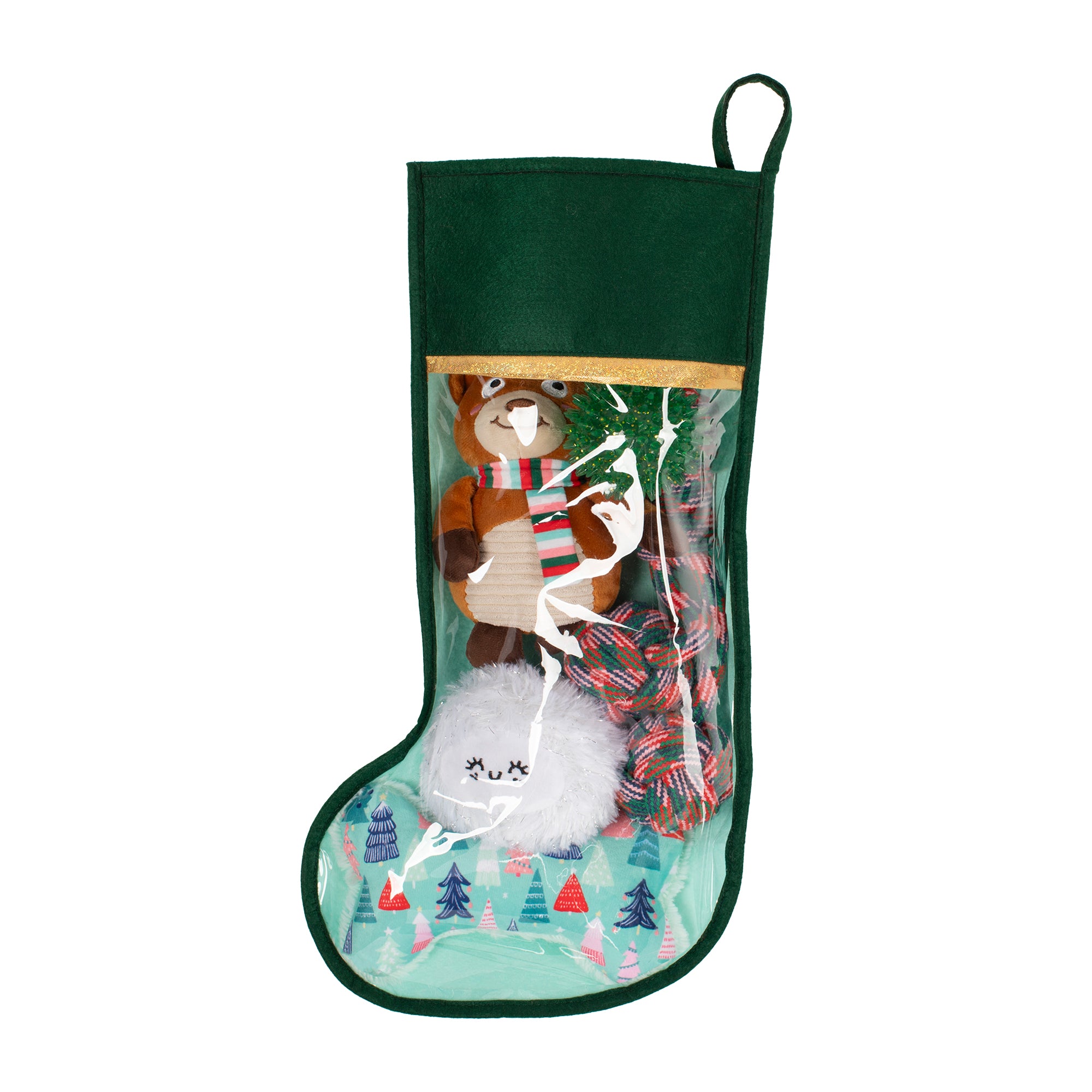 PetShop by Fringe Studio Happy Pawlidays Dog Toy Stocking