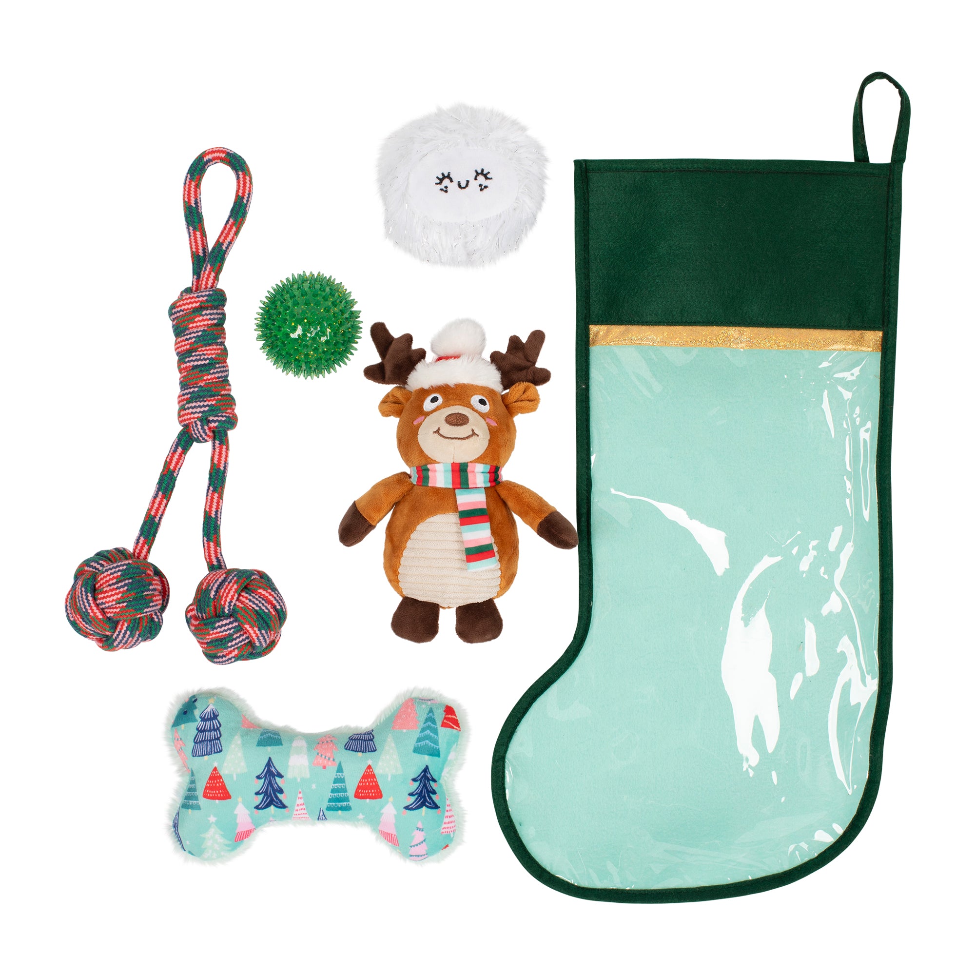 PetShop by Fringe Studio Happy Pawlidays Dog Toy Stocking