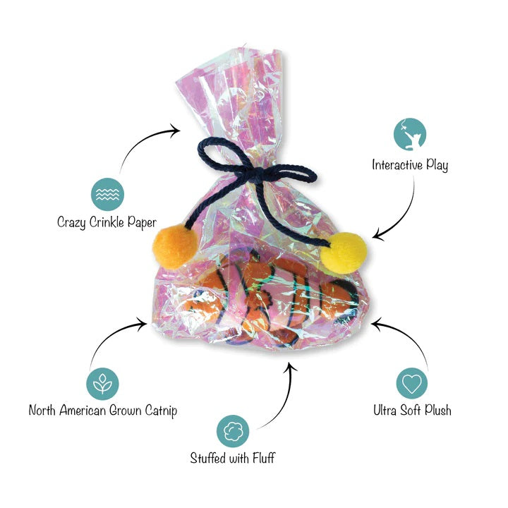 PetShop by Fringe Studio Clownin' Around Kicker Cat Toy