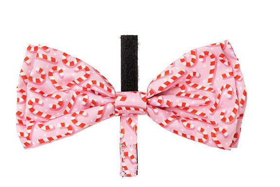 FuzzYard Bowtie Candy Cane Pink L
