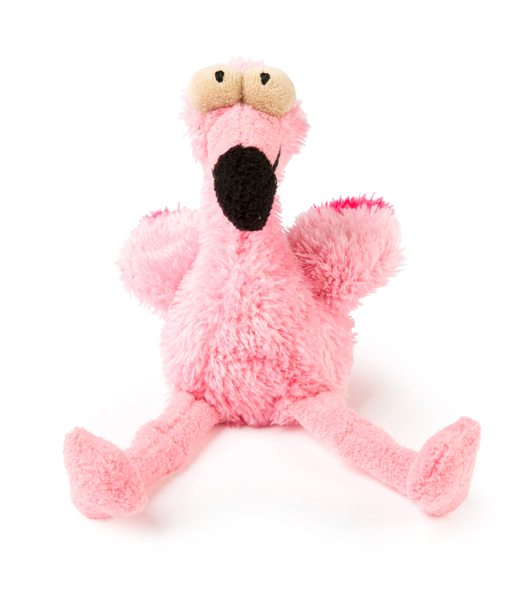 FuzzYard Dog Toy Neighborhood Nasties Little Flo the Flamingo Small
