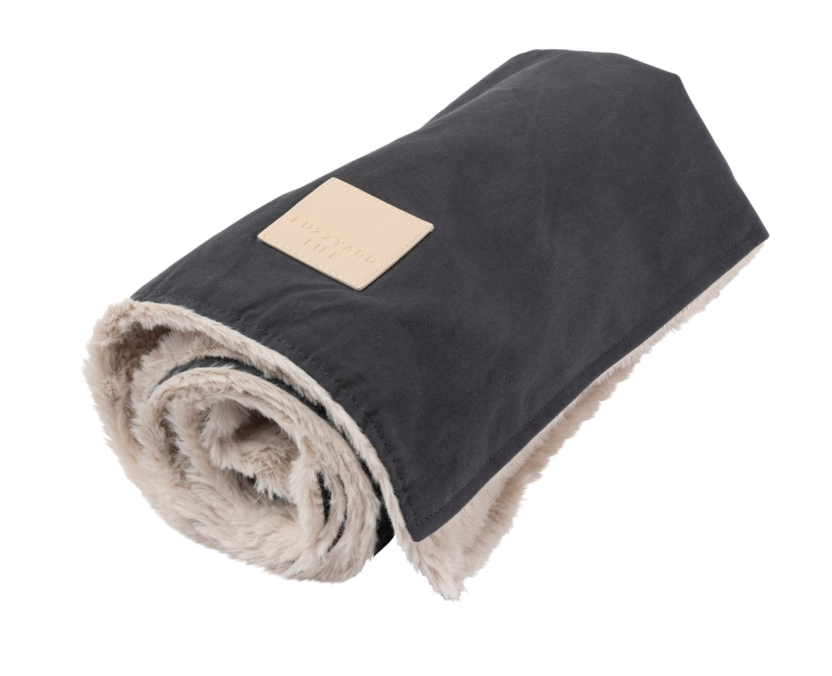 FuzzYard Life Pet Blanket - Slate Grey S
