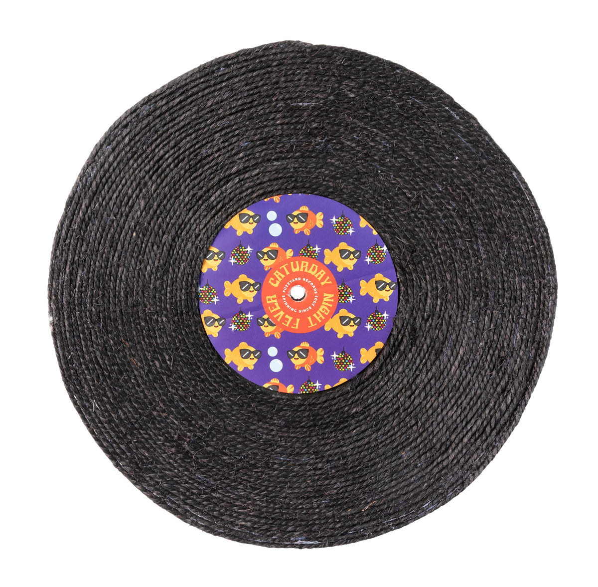 FuzzYard Caturday Night Fever Record Cat Scratcher Toy