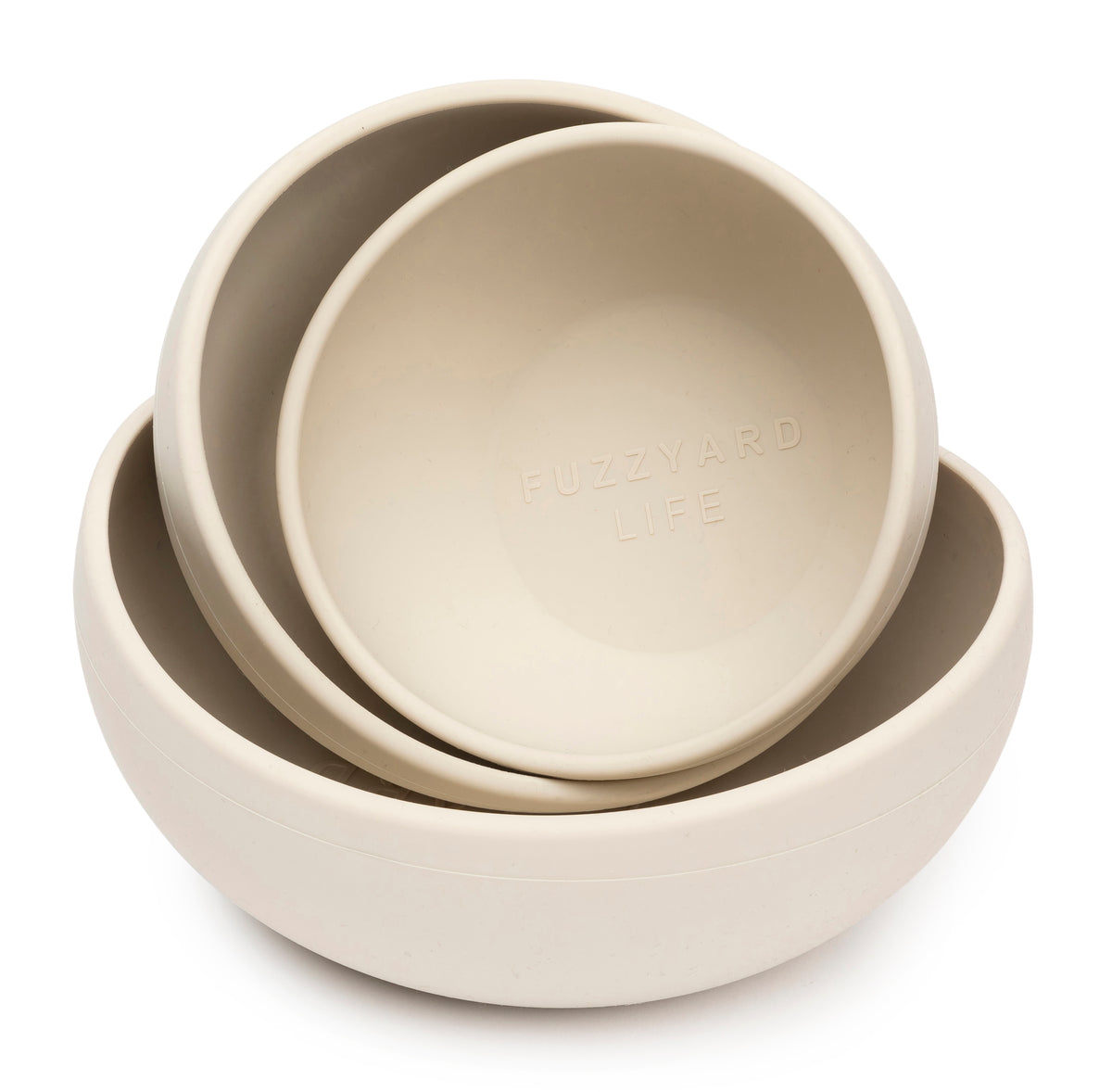 FuzzYard Life Silicone Bowl Sandstone M