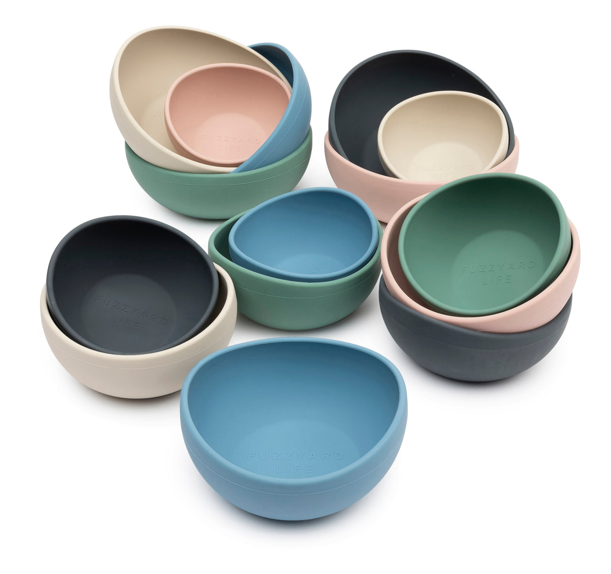 FuzzYard Life Silicone Bowl Soft Blush S