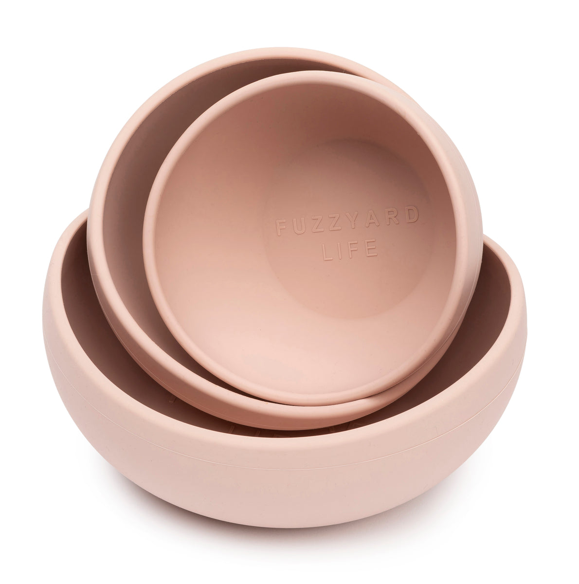 FuzzYard Life Silicone Bowl Soft Blush L