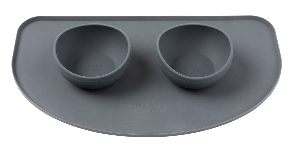 FuzzYard Life Silicone Feeding Mat Slate Grey