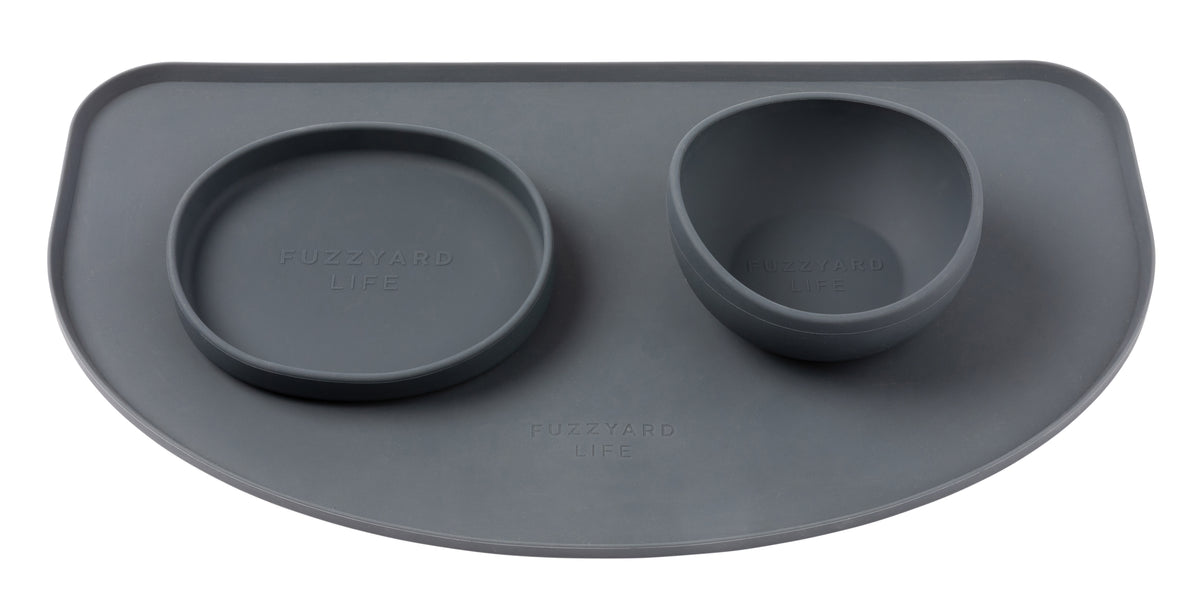 FuzzYard Life Silicone Feeding Mat Slate Grey