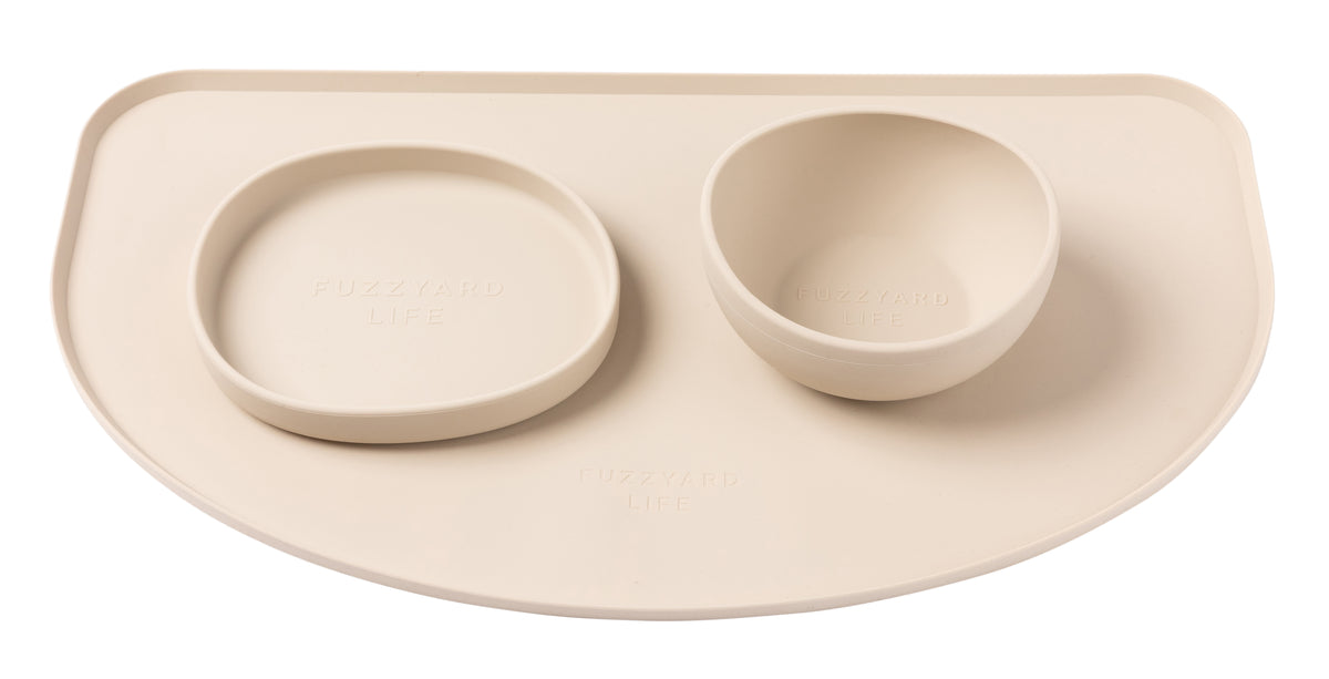 FuzzYard Life Silicone Feeding Mat Sandstone