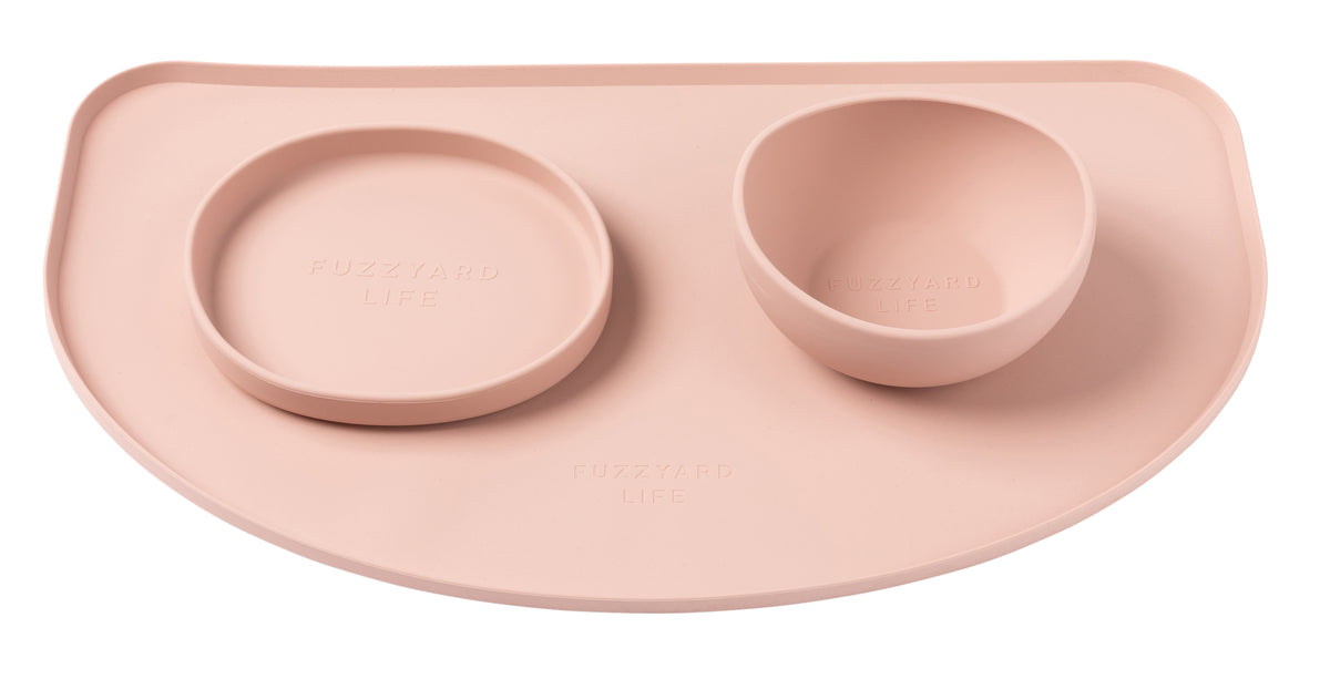 FuzzYard Life Silicone Feeding Mat Soft Blush