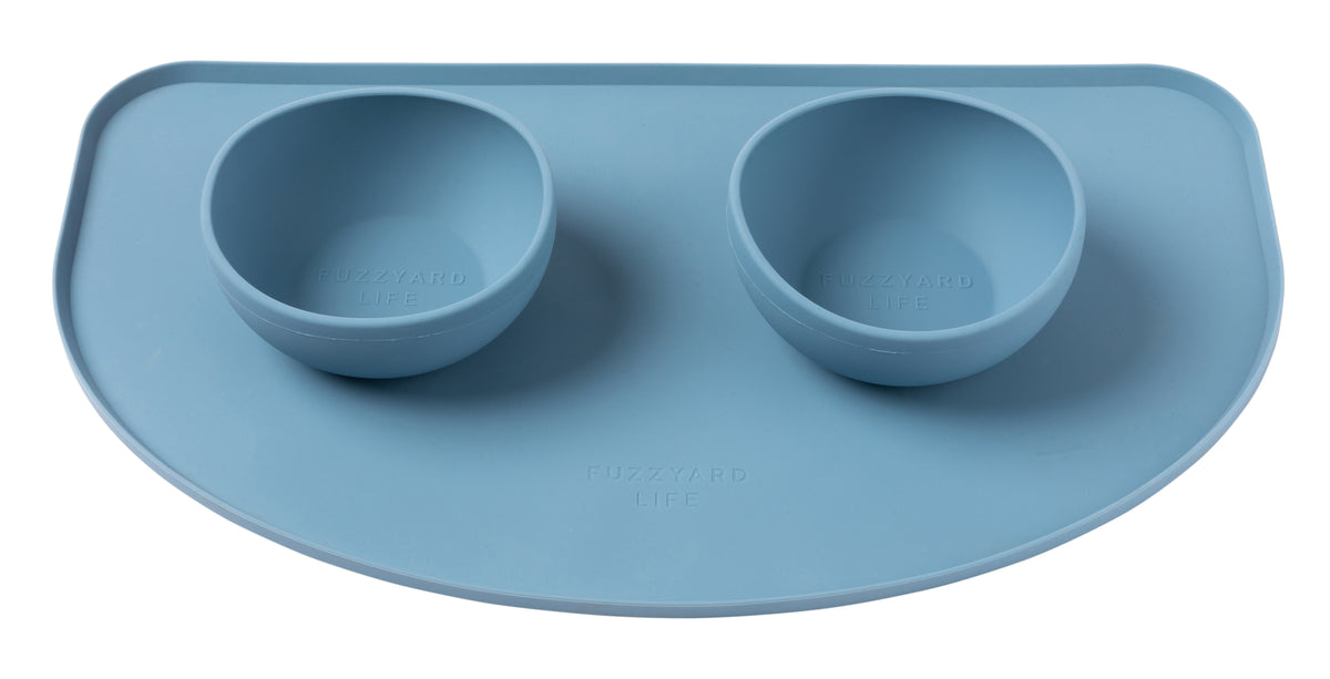 FuzzYard Life Silicone Feeding Mat French Blue