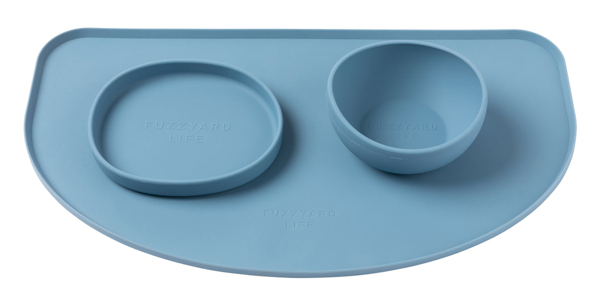 FuzzYard Life Silicone Feeding Mat French Blue