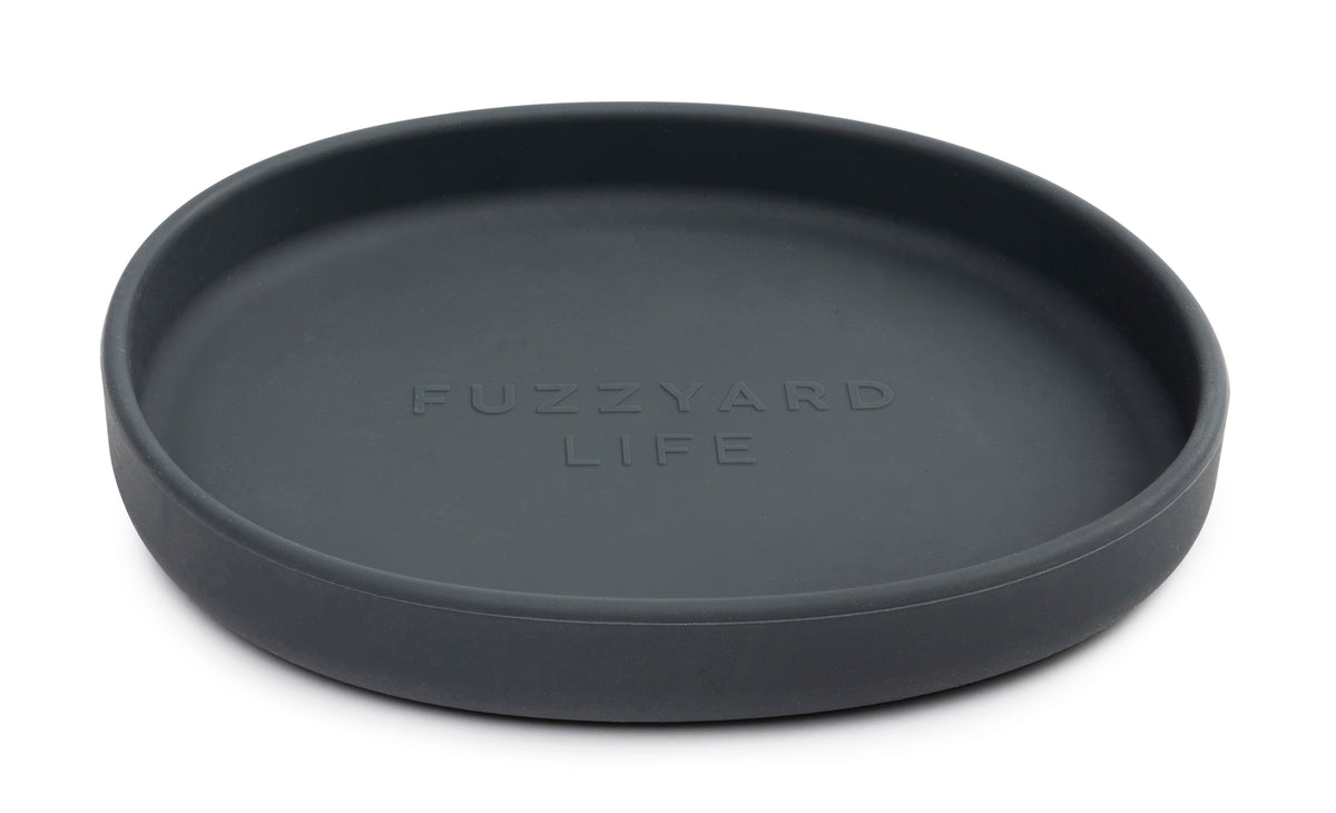 FuzzYard Life Silicone Cat Dish Slate