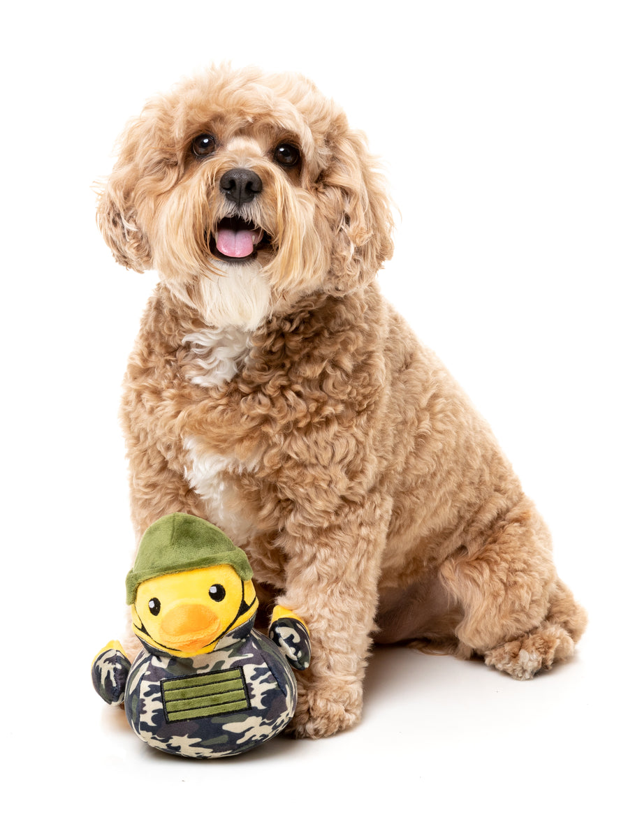 FuzzYard Commanduck Plush Dog Toy