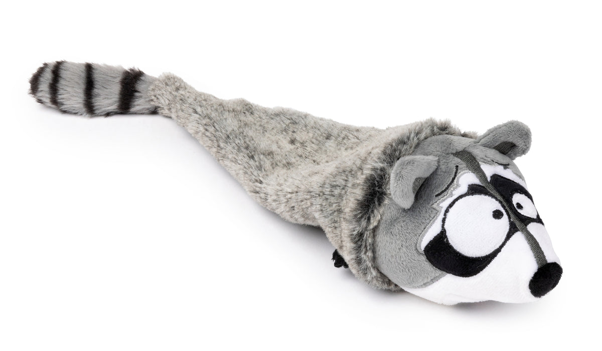 FuzzYard Run Along Raccoon Plush Dog Toy