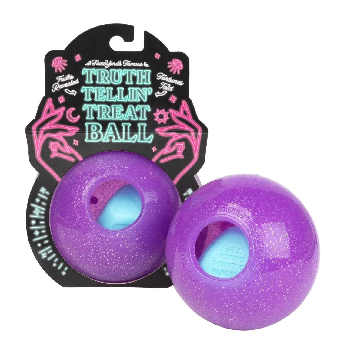 FuzzYard Truth Tellin' Treat Ball Dog Chew Toy