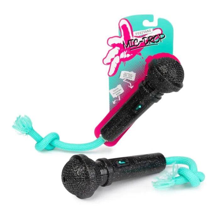 FuzzYard Mic Drop Dog Chew Toy