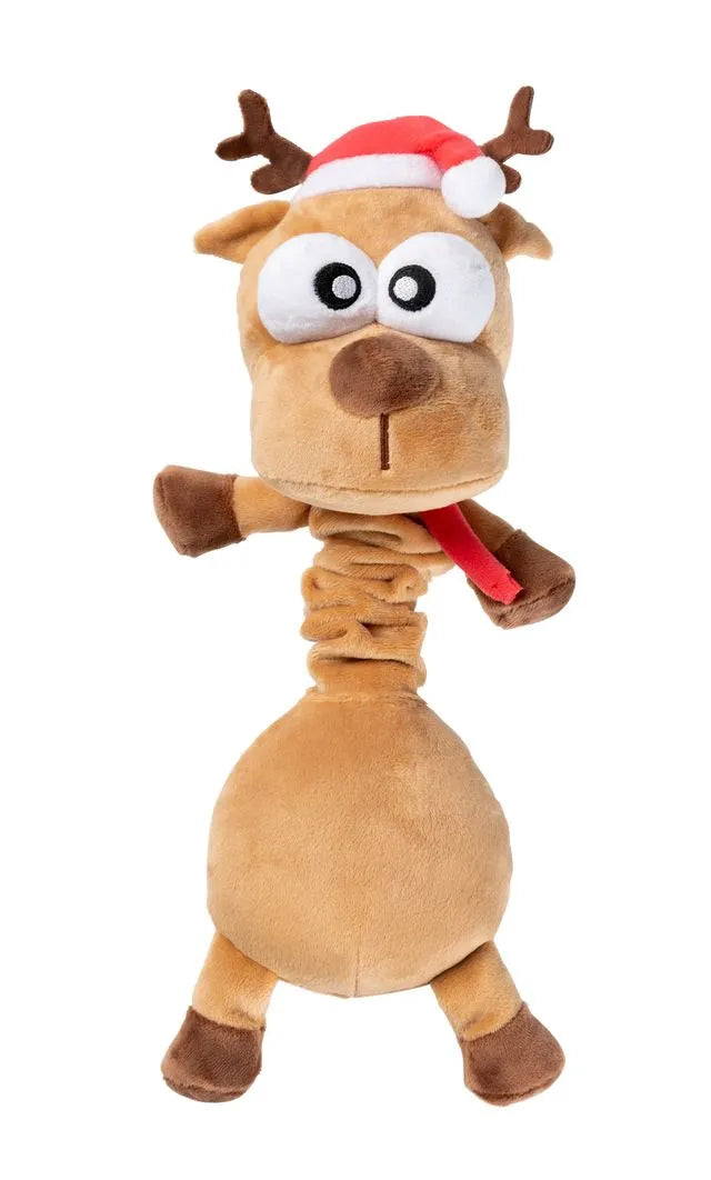 FuzzYard Holiday Domineck The Reindeer Plush Dog Toy