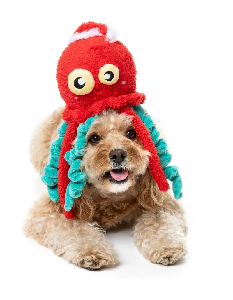 FuzzYard Holiday Jollyfish Plush Dog Toy