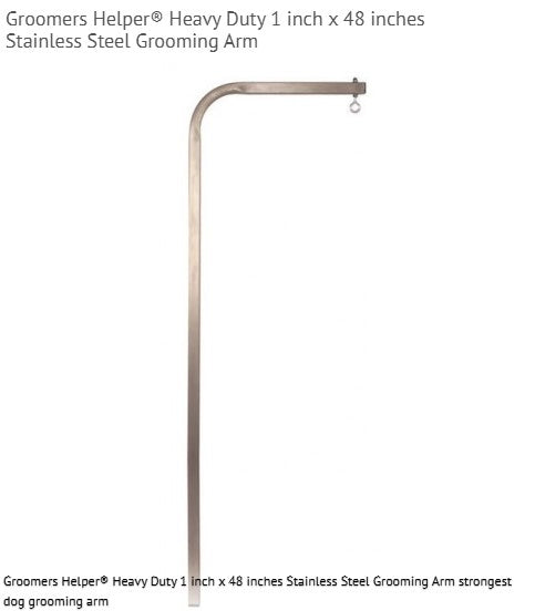 Groomers Helper 1" Classic Stainless Steel Grooming Table Arm