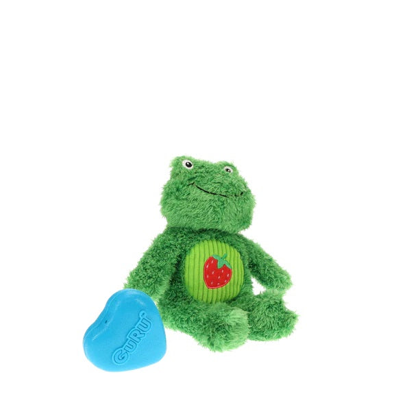 GURU Pet Company Soft Scents Frog Plush Dog Toy Medium