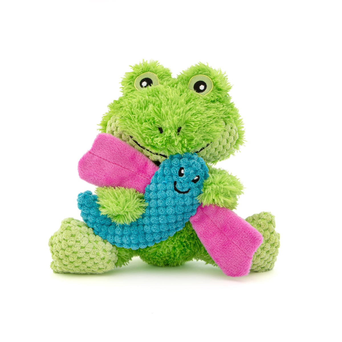 GURU Pet Company Loveys Frog Plush Dog Toy Medium