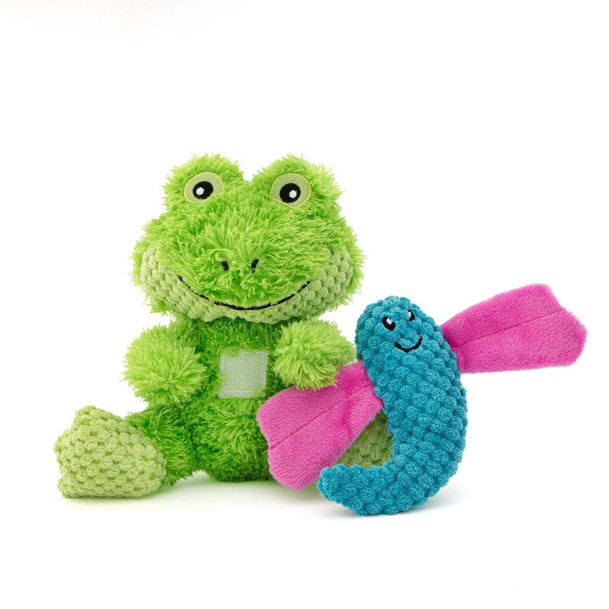 GURU Pet Company Loveys Frog Plush Dog Toy Medium