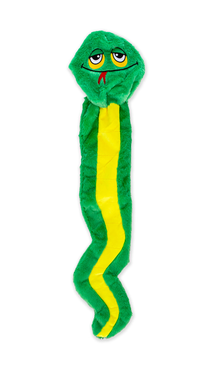 GURU Pet Company Hide-A-Tail Green Snake Interactive Plush Dog Puzzle Toy XL