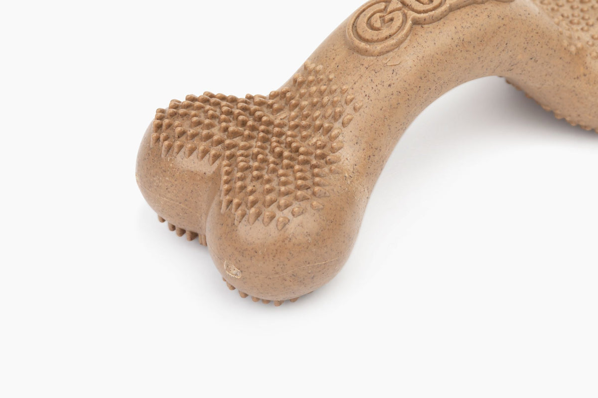 GURU Pet Company Guru Bacon Bone Dental Dog Chew Toy Medium