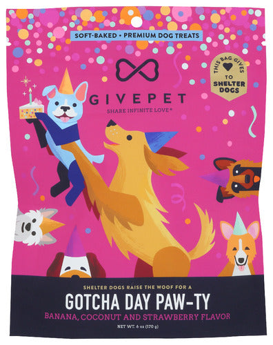 GivePet Gotcha Day Paw-ty 6oz Bag