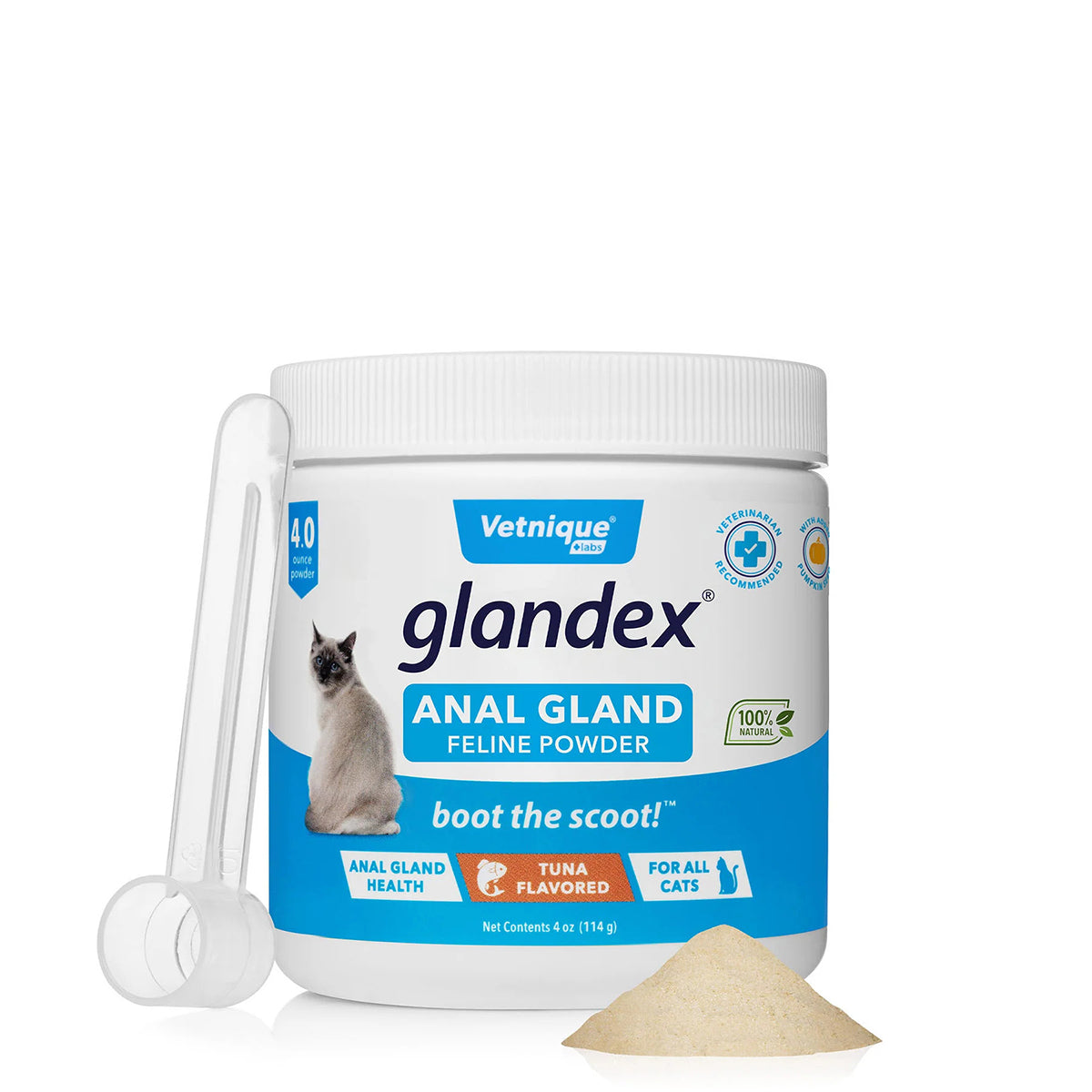 Glandex Feline Anal Gland Support Powder - Tuna Flavor