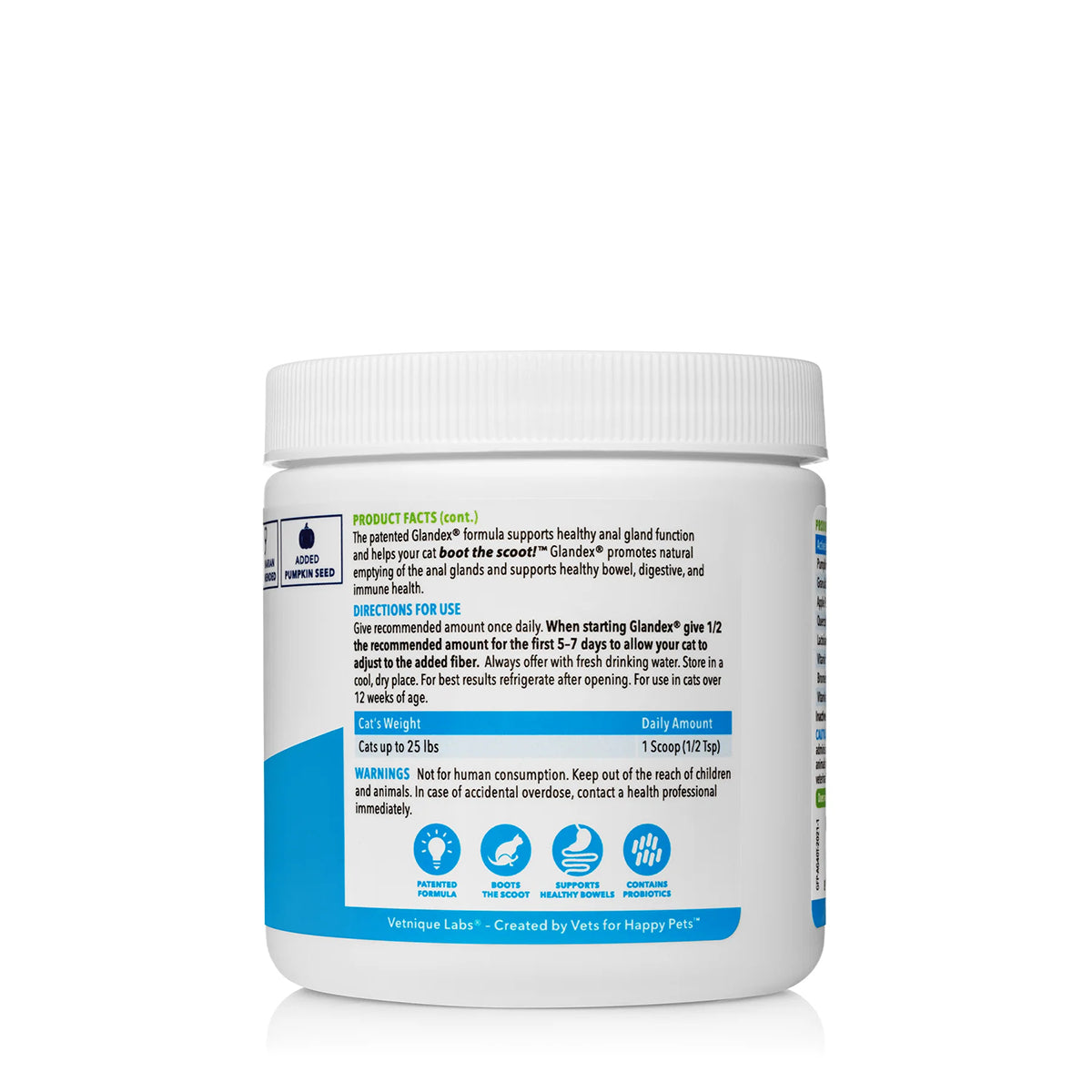 Glandex Feline Anal Gland Support Powder - Tuna Flavor