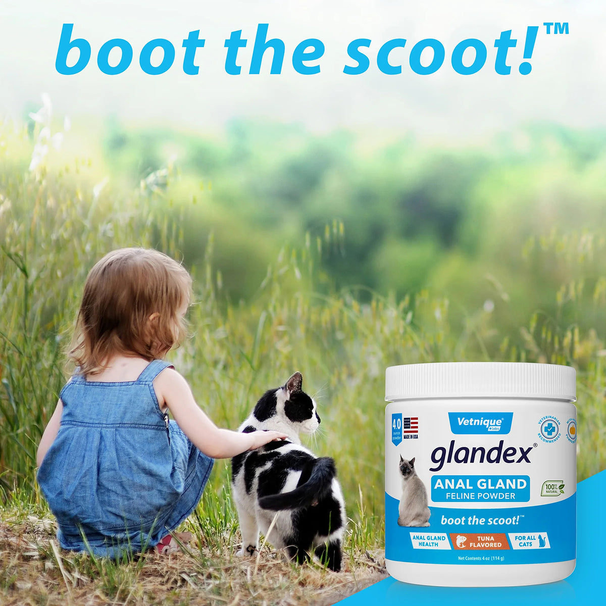 Glandex Feline Anal Gland Support Powder - Tuna Flavor