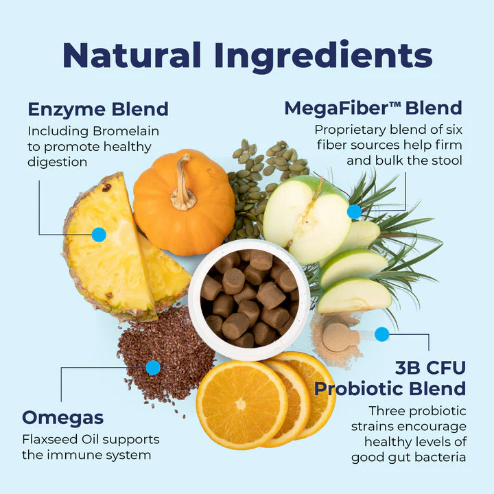 Glandex Anal Gland Support Soft Chews - Duck & Bacon Flavor 120 ct.