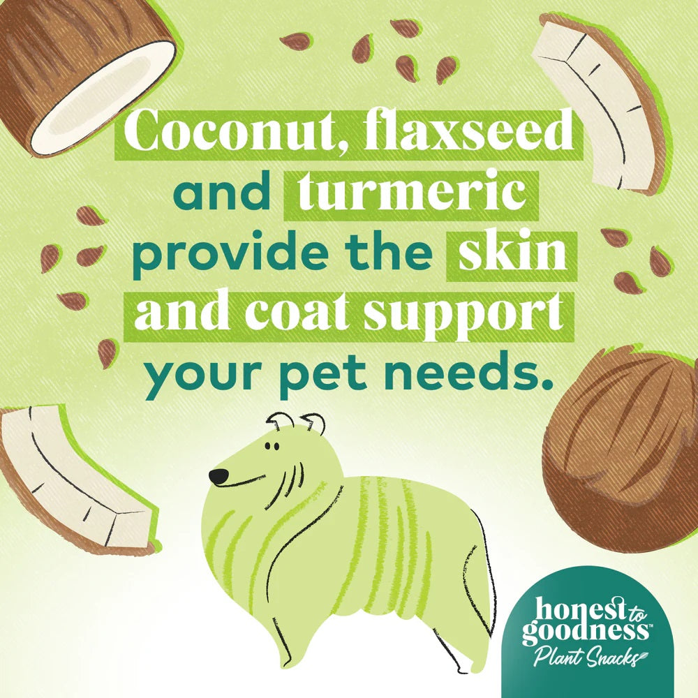 Honest To Goodness™ Plant Snacks Way to Glow Coconut & Flax Recipe Dog Treats 8oz