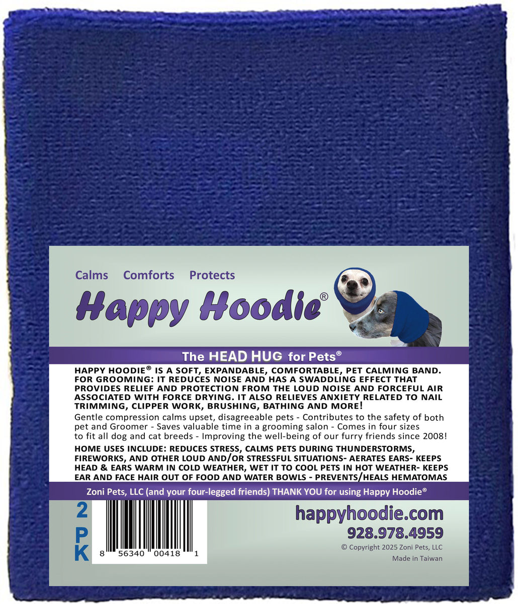 HAPPY HOODIE SET- CONTAINS 1 LARGE BLUE, 1 SMALL BLUE