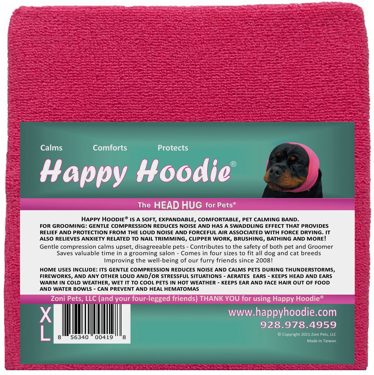 HAPPY HOODIE- XL PINK