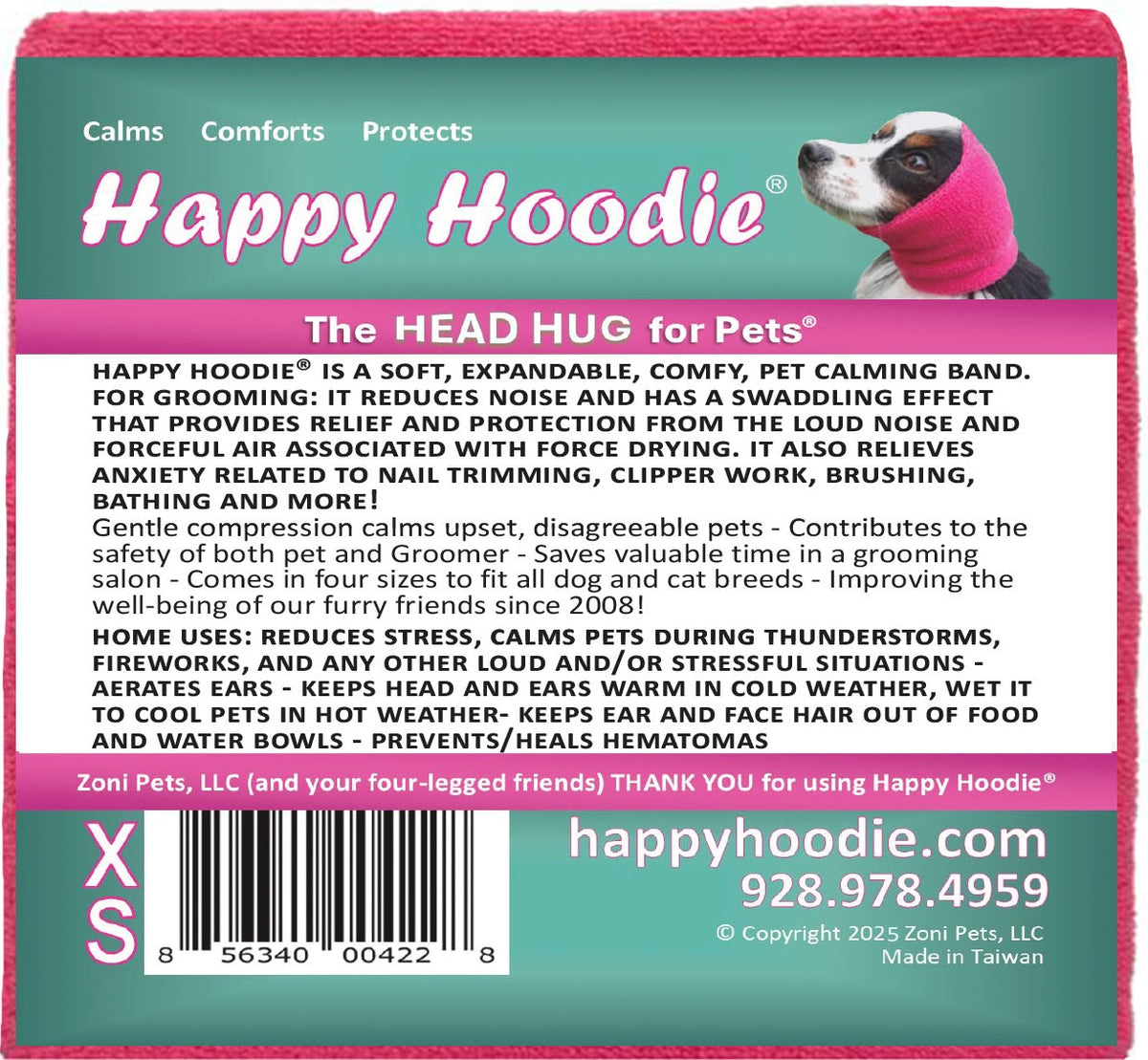 HAPPY HOODIE- XS PINK